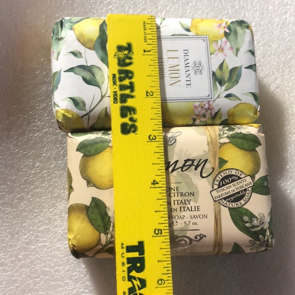 2 NEW Lemon soap bar - Diamanté lemon Citron- AC Lemon - Picture 11 of 12